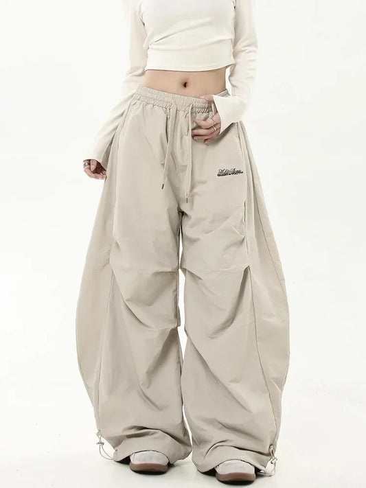 Oversized Brushed Wide-Leg Pants